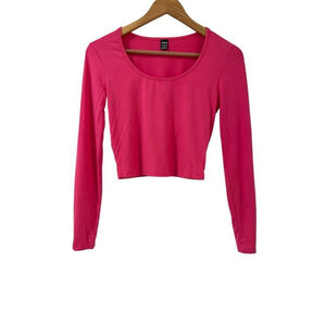 SHEIN Pink Crop Top Blouse Women's Size Small
